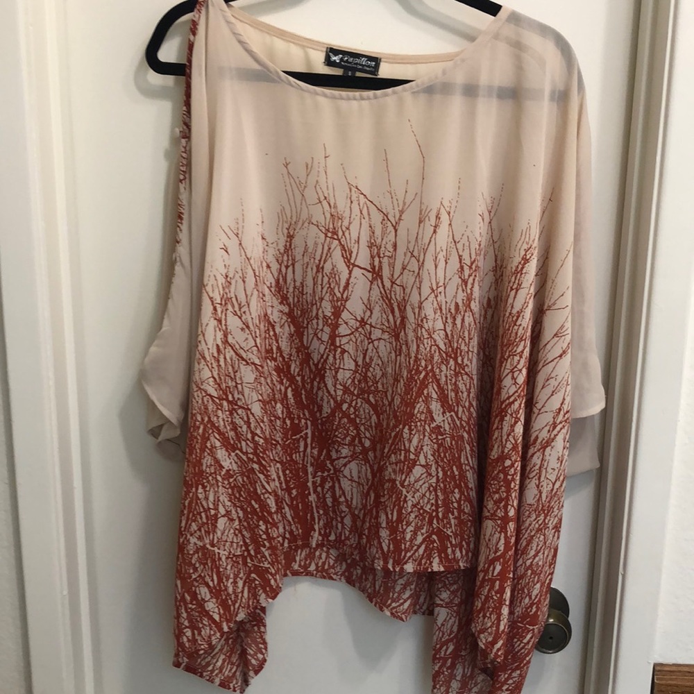 Papillon small sheer blouse